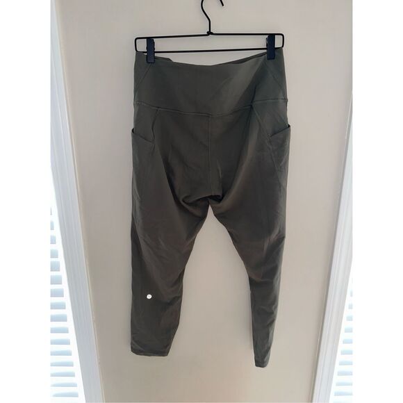Lululemon Wunder Train High-Rise Tight with Pockets 25" Carob Brown Green Size 1 - Picture 3 of 8